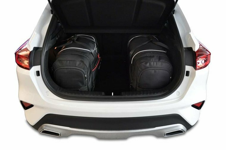Kjust reistassenset Kia Venga vijfdeurs 2010-2019 set van 4 tassen 2x roltas + 1x sporttas + 1x vliegtuigtas