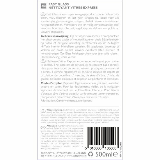 Autoglym Fast Glass 500 ml