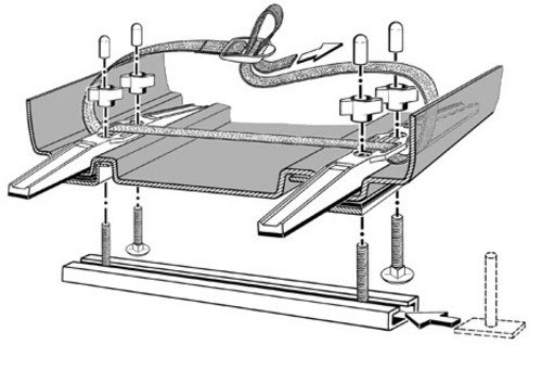 Kamei T-stukken 24mm kamei bevestigingsyssteem