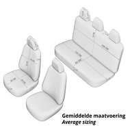 OtoM leder/stoffen autohoezenset