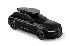 Thule Vector Alpine - Titan Matte - Dakkoffer - schuin voor