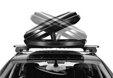 Hapro Nordic 10.8 Brilliant Black dakkoffer op auto openen