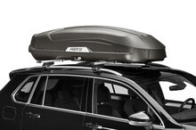 Hapro Trivor 560 - Supermatt Anthracite - schuin op auto