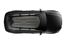 Thule Vector M - Titan Matte - Dakkoffer - bovenzijde op auto