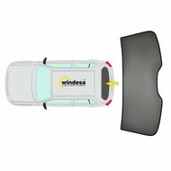 SunClip Auto Zonneschermen Mercedes V-Klasse (achterraam) 2014-2024
