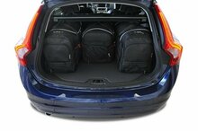 Kjust reistassenset Volvo V60 Cross Country 2015-2018 set van 4 tassen 3x roltas + 1x vliegtuigtas