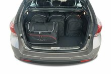 Kjust reistassenset Hyundai i40 Tourer 2011-2019 set van 5 tassen 3x roltas + 2x vliegtuigtas