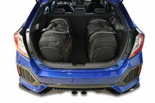 Kjust reistassenset Honda Civic vijfdeurs 2017-2022 set van 4 tassen