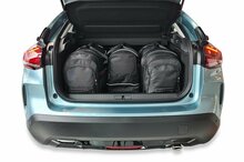 Kjust reistassenset Citroen C4 X 2023- set van 4 tassen 2x roltas + 1x sporttas + 1x vliegtuigtas