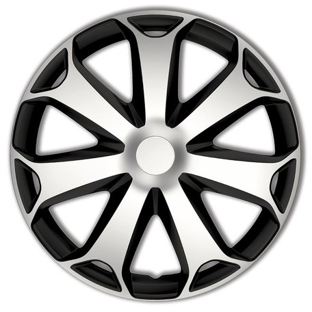Wieldoppenset Mega | Zilver/Zwart | 16 inch