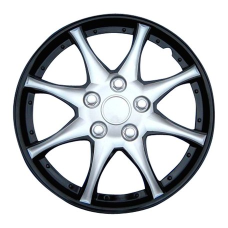 Wieldoppenset Alaska | Zilver/Zwart | 16 inch