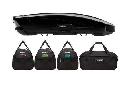 Thule Motion XT L dakkoffer | Black Glossy | met Tassenset