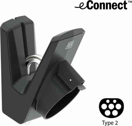 DEFA laadkabel houder eConnect | Docking station type 2 kabel