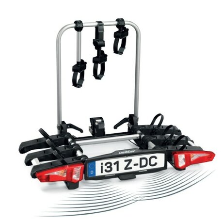 Uebler i31 Z-DC (18130-DC) | Trekhaak fietsendrager | 3 fietsen
