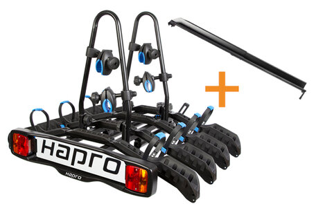 Hapro Atlas Active 4 | Trekhaakfietsendrager | 7-polig | 34714 + Oprijgoot