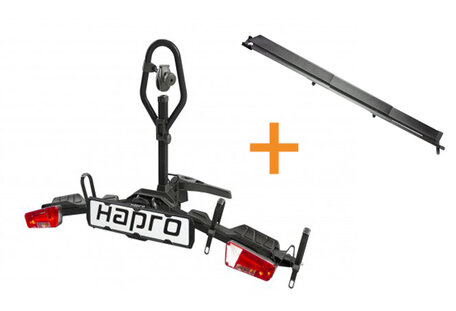Hapro Atlas Premium XFold I | Trekhaakfietsendrager | 13-Polig | 1 Fiets + Oprijgoot