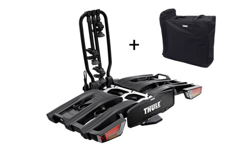 Thule EasyFold XT3 Black (934B) | Trekhaak fietsendrager | Incl. opbergtas + velgenbescherming