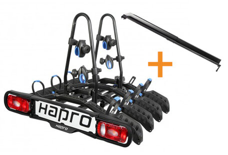 Hapro Atlas Active 4 | Trekhaakfietsendrager | 13-polig | 34715 + Oprijgoot