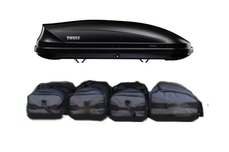 Thule Pacific M (200) dakkoffer Antraciet met Tassenset