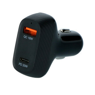 Carpoint 12V/24V snellader auto Duo USB