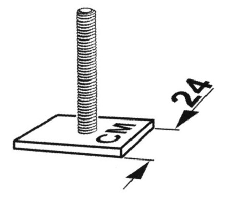 Kamei T-stukken 24mm | Dakkoffer bevestigingsset | 05200410