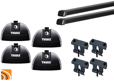 Thule Fixpoint XT Low dakdragerset met Voetenset 753 voor auto's met vaste bevestigingspunten