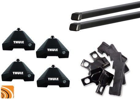 Thule Evo Clamp dakdragerset met Voetenset 7105 voor auto's met normaal dak